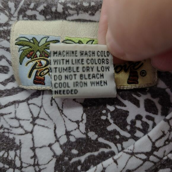 Palm Grove Womens T-Shirt Multi-Color Size XL Cotton Blend Short Sleeve Stretch - Picture 8 of 12